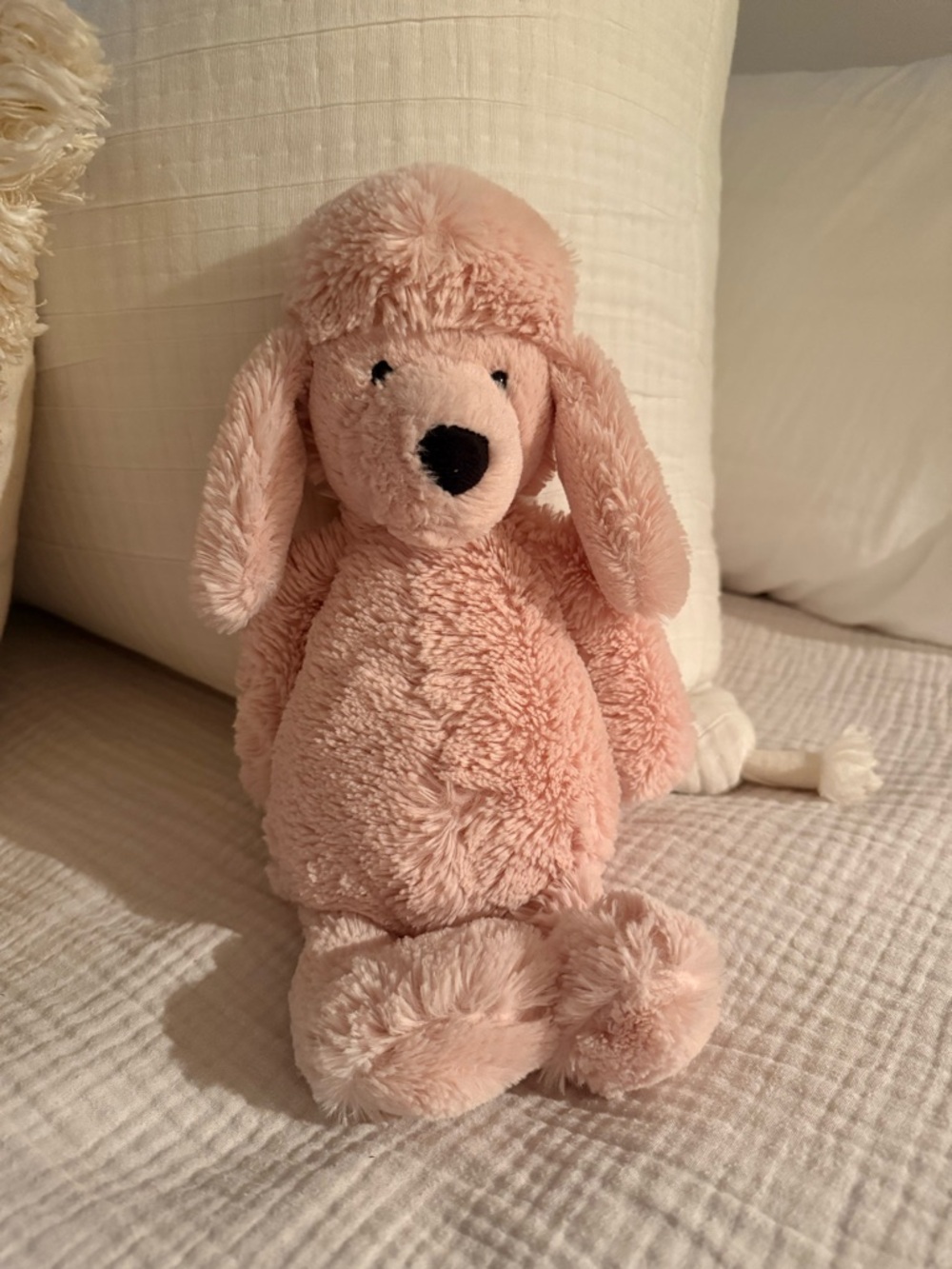 Jellycat Blush Pink Plush Poodle Dog